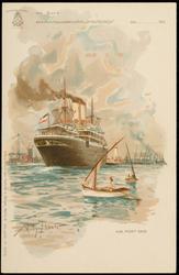 An Bord des Reichspostdampfers "KIAUTSCHOU" 
VOR PORT SAID.