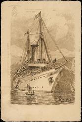 An Bord des Dampfers "METEOR"