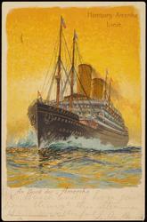 Hamburg-Amerika Linie. An Bord der "Amerika"
