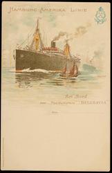 Hamburg-Amerika Linie. Am Bord des Postdampfers "BELGRAVIA"
