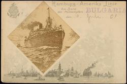 Hamburg-Amerika Linie. Am Bord des Postdampfers BULGARIA
