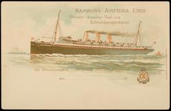 Hamburg-Amerika Linie. Direketer deutscher Post-und Schnelldampferdienst. 
Am Bord des Schnelldampfers "AUGUSTE VICTORIA"