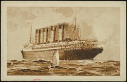 CUNARD QUADRUPLE SCREW (TURBINE) R.M.S. "MAURETANIA" & "LUSITANIA." 
