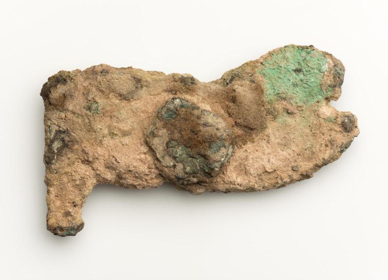 Sculpted bronze fragment