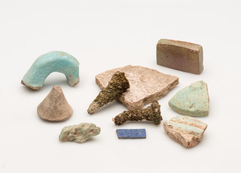 Fragments in various materials