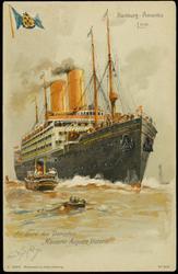 Hamburg-Amerika Linie.
Am Bord des Dampfers "Kaiserin Auguste Victoria"
