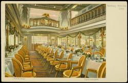 Hamburg-Amerika Linie.  "Amerika"  Speisesaal.

