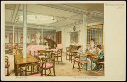 Hamburg-Amerika Linie.  "Amerika"  Gesellschaftszimmer.

