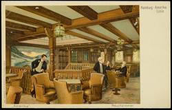 Hamburg-Amerika Linie.  "Amerika"  Rauchzimmer.

