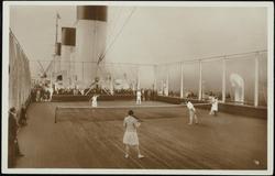 Turbinen-Schnelldampfer -Cap Arcona - Sportdeck
