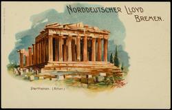 Norddeutscher Lloyd BREMEN. Parthenon. (Athen.) 
