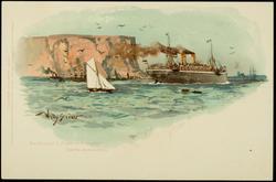 Nordd. Lloyd D. "Friedrich d. Grosse" Sidney auslaufend.
