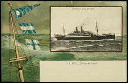 NORDD. LLOYD, BREMEN. R.P.D. "Prinzess Irene". 
