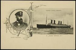 NORDD. LLOYD, BREMEN. D. "Kaiser Wilhelm II." Kapitän Högemann.
