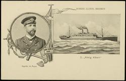 NORDD. LLOYD, BREMEN. D. "König Albert". Kapitän H. Feyen
