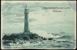 NORDDEUTSCHER LLOYD BREMEN.  LONGSHIP LIGHTHOUSE
