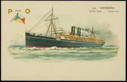 P AND O  S.S. "MARMORA" 10,509 Tons. 15,000 h.p.
