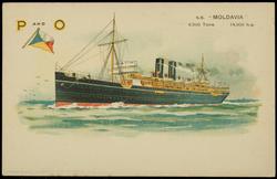 P AND O.  S.S. "MOLDAVIA" 9,500 Tons. 14,000 h.p.
