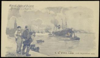 Red Star Line  Antwerpen - New York
S.S. FINLAND. 11th September 1904