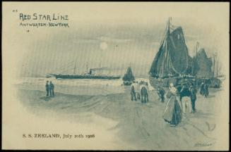 Red Star Line  Antwerpen - New York 
S.S. ZEELAND. July 20th 1906