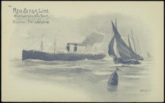 Red Star Line  Antwerpen - New York 
Boston - Philadelphia.