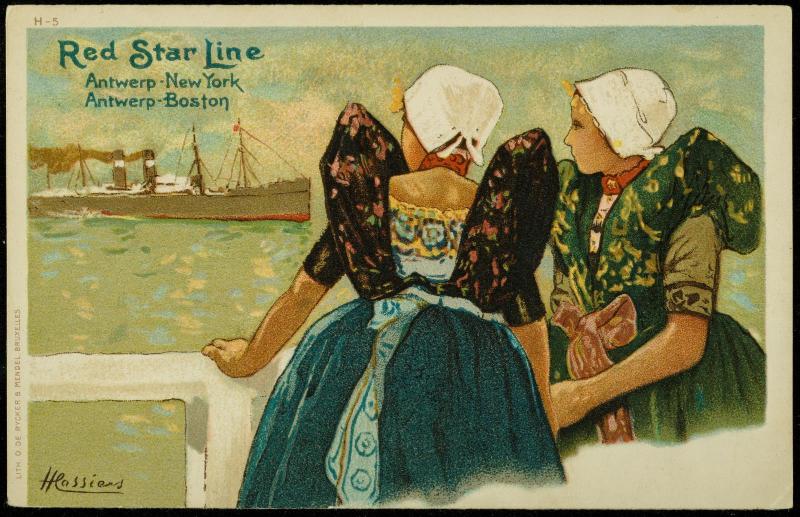 Red Star Line  
Antwerp - New York  
Antwerp - Boston
