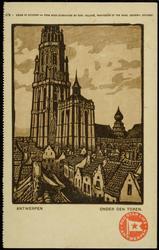 RED STAR LINE - ANTWERPEN.
ANTWERPEN   ONDER DEN TOREN.

