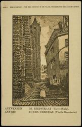 RED STAR LINE - ANTWERPEN.
ANTWERPEN   DE REEPSTRAAT (Vleeschhuis).
ANVERS   RUE DU CERCEAU (Vielle Boucherie).
