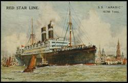 RED STAR LINE. S.S. "ARABIC" 16,786 TONS.  


