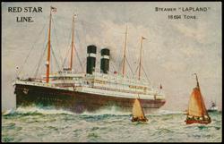 RED STAR LINE.  STEAMER "LAPLAND" 18,694 TONS.



