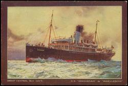 GREAT CENTRAL RLY. COY'S  S.S. "IMMINGHAM" & "MARYLEBONE."

