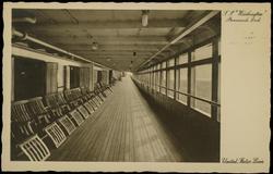 S.S. "Washington" Promenade Deck  United States Lines

