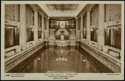 United States Lines S.S. "LEVIATHAN"  America's Greatest Liner. 59,956 tons. 
Swimming Pool.
