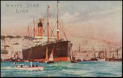 WHITE STAR LINE. R.M.S. "REPUBLIC" AT ALGIERS.
