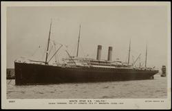WHITE STAR. S.S. "CELTIC." 20,904 TONNAGE. 700 FT. LENGTH 75.4 FT. BREADTH 13,000 I.H.P.

