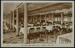 2ND. CLASS DINING SALOON,  R.M.S. "MAJESTIC." 56,551 TONS.
