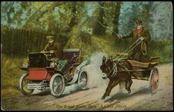 The Great Motor Race - A Close Finish.