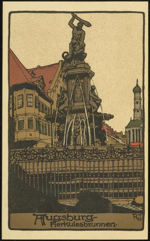 Augsburg - Herkulesbrunnen.