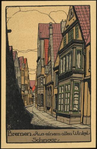Bremen - Aus einen alten Winkel, Schnoor.