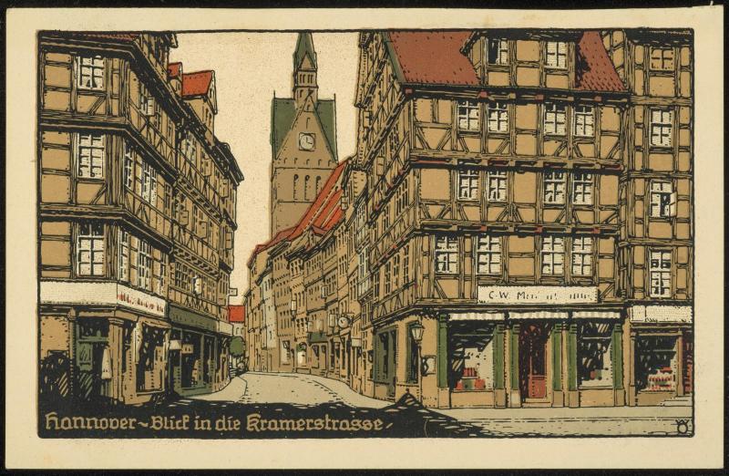 Hannover - Blick in die Kramerstrasse.