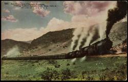 5253. San Francisco Chicago Express, crossing Soldiers Summit, Utah, Elev. 7454 ft. 
ON LINE OF D. & R.G. R.R.