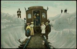Snow Cut on Rollins Pass, Moffat Road, Colo. 
