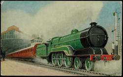 VINTAGE TRAINS. London and North Eastern Railway, Great Central Section. Loco No.423 "Sir Sam Fay" hauling the Sheffield Express out of Marylebone Station circa 1926-27.
