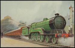 LONDON & NORTH EASTERN RAILWAY (Great Central Section) A Northern Express leaving Marylebone.
