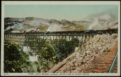 4170. STEEL ARCH BRIDGE, ALASKA. WHITE PASS & YUKON ROUTE.
