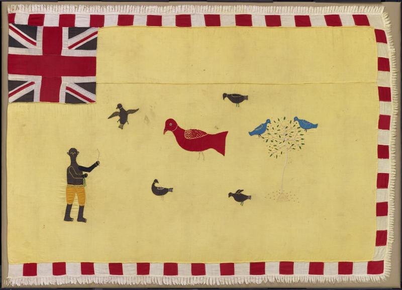 Men's society flag (asafo frankaa)