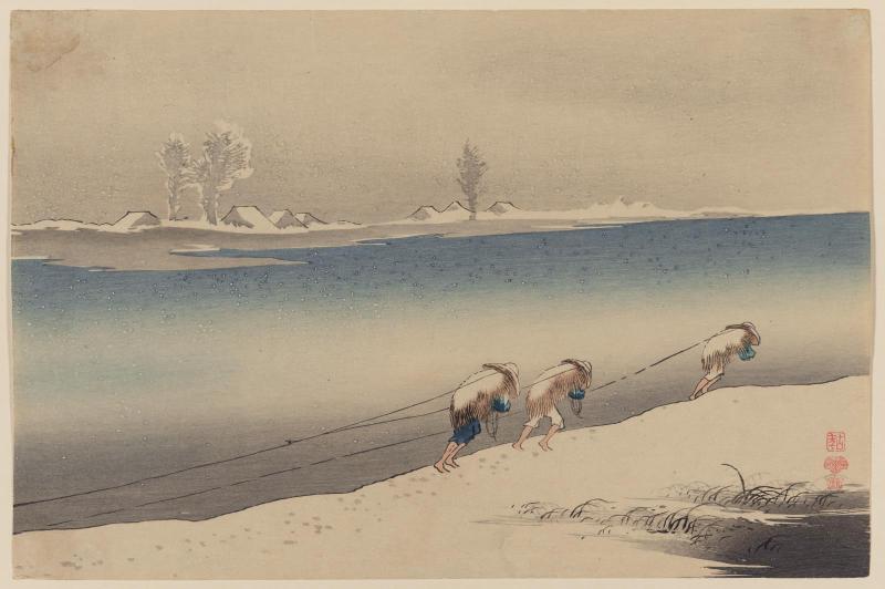 Towing Boats in Winter