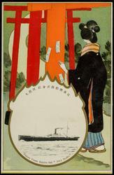 Nippon Yusen Kaisha  S.S. "AWA MARU."
