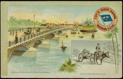 BRIDGE OF SPAIN, SPANNING PASIG RIVER, MANILA.
