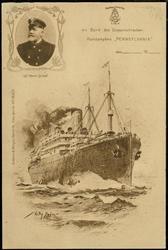 An Bord des Doppelschrauben - Postdampfers "PENNSYLVANIA." Cpt. herm. spliedt.
